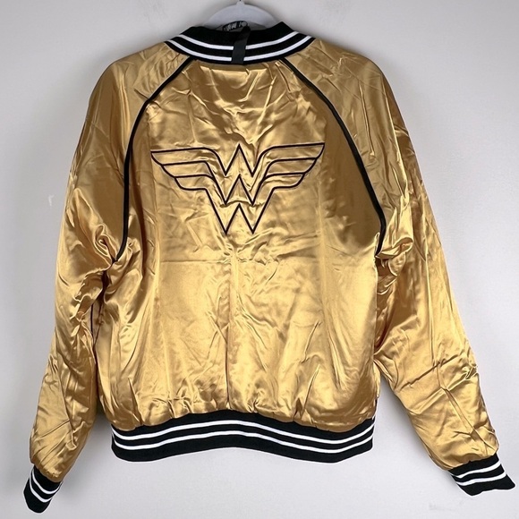 EleVen Venus Williams Believe In Wonder Black Gold Reversible Bomber Jacket XL - Picture 6 of 8